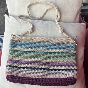 Sak Crossbody Multicolor Crochet Shoulder Bag - Beige, Blue, Green, Purple